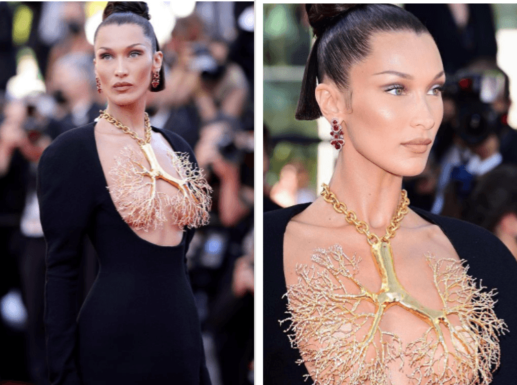 Access here alternative investment news about Bella Hadid Goes Bold At Cannes 2021, Covers Assets With A Brass, Lung Shaped Necklace - Ibtimes India